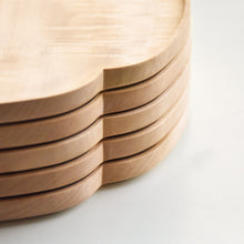 画像をギャラリービューアに読み込む, 木瓜折敷 栃 九寸(27×27cm)