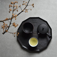 画像をギャラリービューアに読み込む, 桐 十二角盆 九寸(27×27cm)古色仕上 佳品