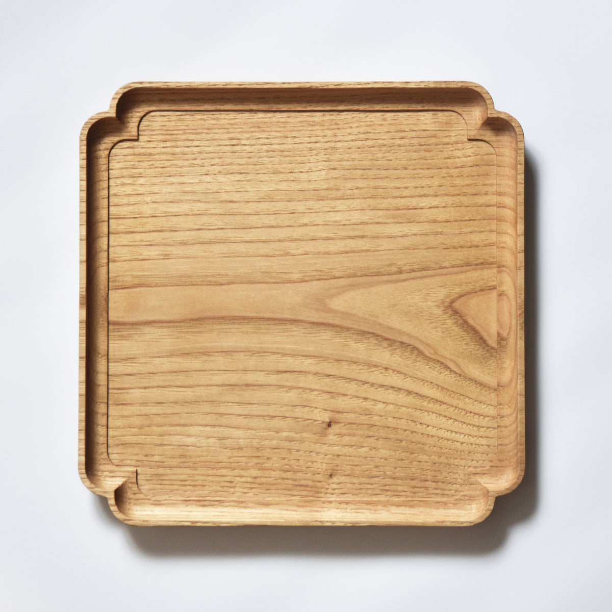 隅入正角盆 栗 九寸 （27×27cm） – kiwaha-tea