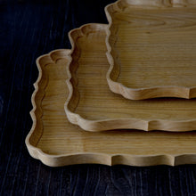 画像をギャラリービューアに読み込む, 稜花正角盆 栗 一尺(30cm×30cm)