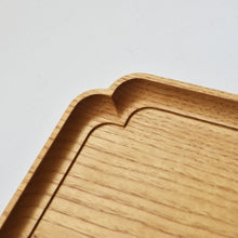 画像をギャラリービューアに読み込む, 隅入正角盆 栗 九寸 (27×27cm)佳品