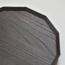 画像をギャラリービューアに読み込む, 桐 十二角盆 九寸(27×27cm)古色仕上 佳品