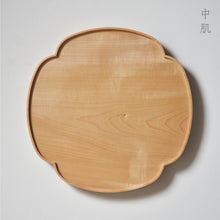 画像をギャラリービューアに読み込む, 木瓜折敷 栃 九寸（27×27cm）淡肌/中肌　佳品
