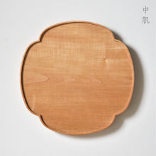 画像をギャラリービューアに読み込む, 木瓜折敷 栃 九寸（27×27cm）淡肌/中肌　佳品

