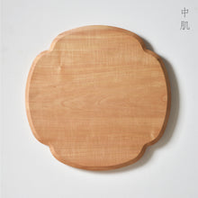 画像をギャラリービューアに読み込む, 木瓜折敷 栃 九寸（27×27cm）淡肌/中肌　佳品
