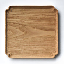 Load image into Gallery viewer, &quot;Sumiiri-Bon&quot;Chestnut square tray (30 x 30 cm)
