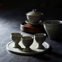 Load image into Gallery viewer, Shigetsu Kiln Yukiko Saito Light green glazed Bajyohai tea cup
