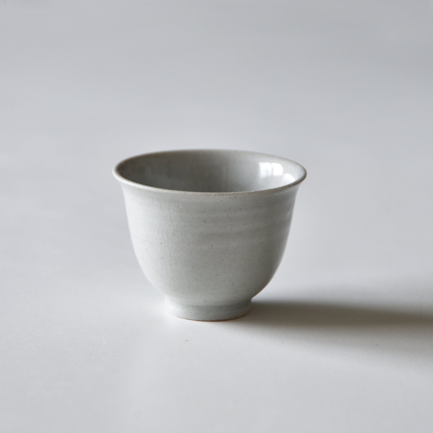 枝月窯  齋藤有希子  白釉煎茶碗