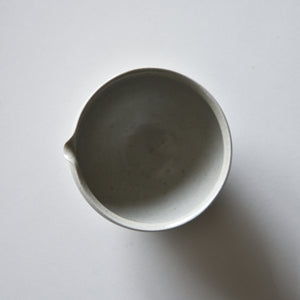 枝月窯  齋藤有希子 白釉 湯冷まし（片口）