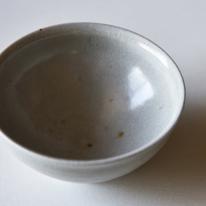 枝月窯  齋藤有希子  白釉平煎茶碗