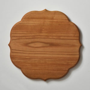 "Ryoka" Oshiki-Wooden Tray,Japanese zelkova (27 x 27 cm)