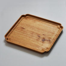Load image into Gallery viewer, &quot;Sumiiri-Bon&quot;Japanese zelkova square tray (27 x 27 cm)
