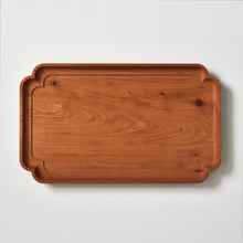 Load image into Gallery viewer, &quot;Sumiiri-Bon&quot; Japanese zelkova Rectangle Tea Tray (30×18cm)
