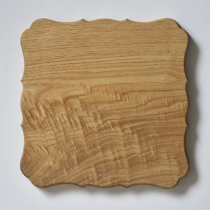 稜花正角盆 栗 一尺（30cm×30cm）