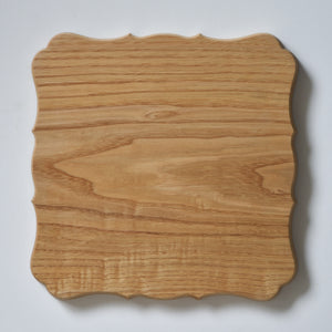 稜花正角盆 栗 一尺（30cm×30cm）