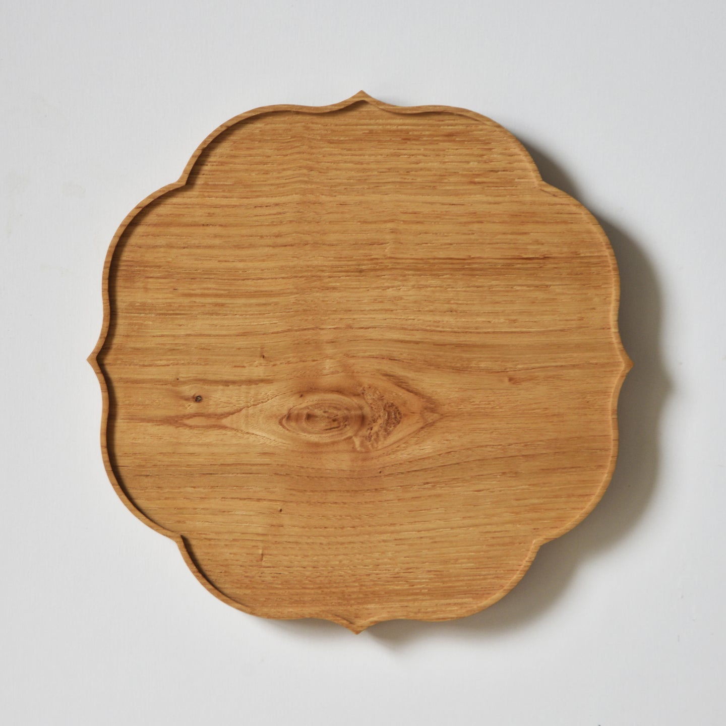 稜花折敷 栗 九寸（27cm×27cm） 佳品