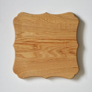 稜花正角盆 栗 九寸（27cm×27cm）