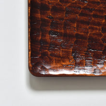 Load image into Gallery viewer, Kagawa Shikki, chisel carving,Natural lacquer ware rectangular tray, 28.5cm x 18cm
