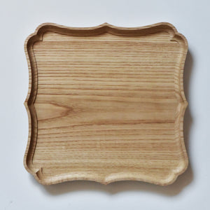 Square tray"Ryouka", chestnut