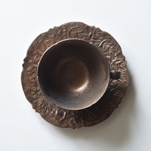 Load image into Gallery viewer, Asami Maeda Bronze Glaze Cup &amp; Saucer (on sale from 11:00 a.m. Japan time on 2/22)
