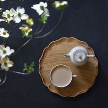 画像をギャラリービューアに読み込む, 輪花盆 栗 九寸 （27×27cm）
