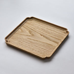 "Sumiiri-Bon"Chestnut square tray (30 x 30 cm)