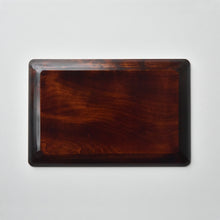 Load image into Gallery viewer, Kagawa lacquer ware, Zoukoku-nuri, long rectangular tray, 27cm x 18cm
